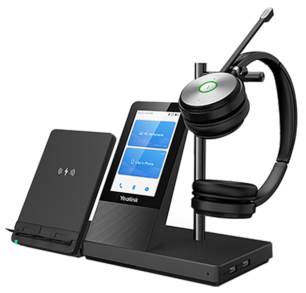 Yealink WH66 docking station headset with phone and controller