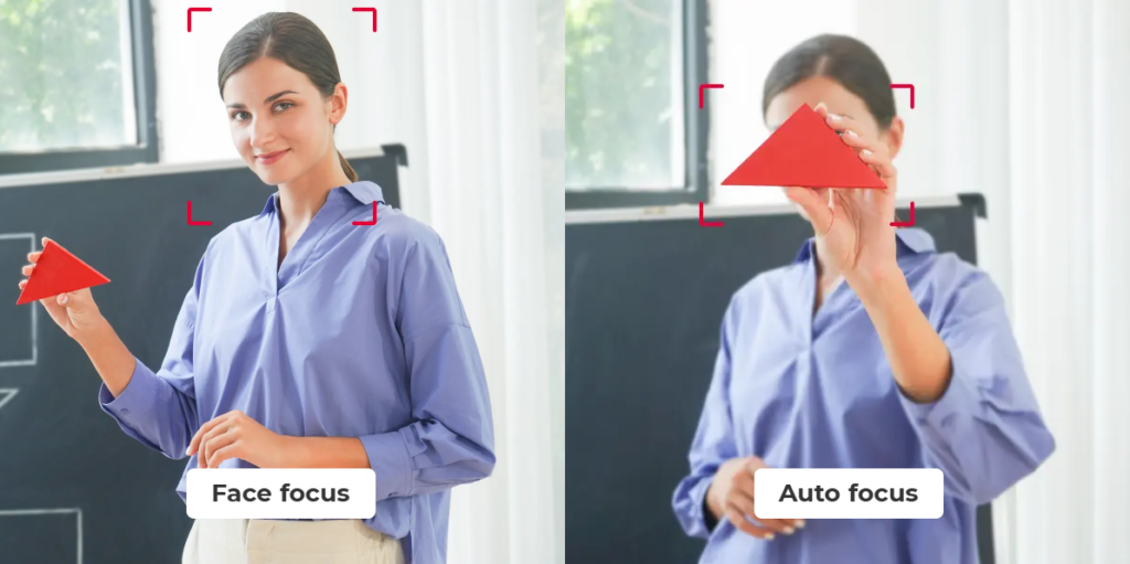 Autofocus and Facetracking example